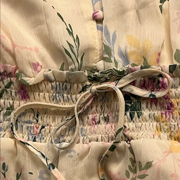 (S) Autres Filles anthropology Tiered Floral Maxi Dress NWOT - Picture 8 of 8